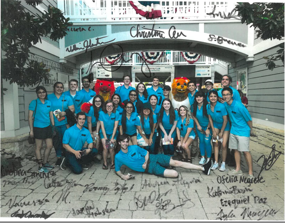 Dr. Sanchez with summer JAMP cohort 