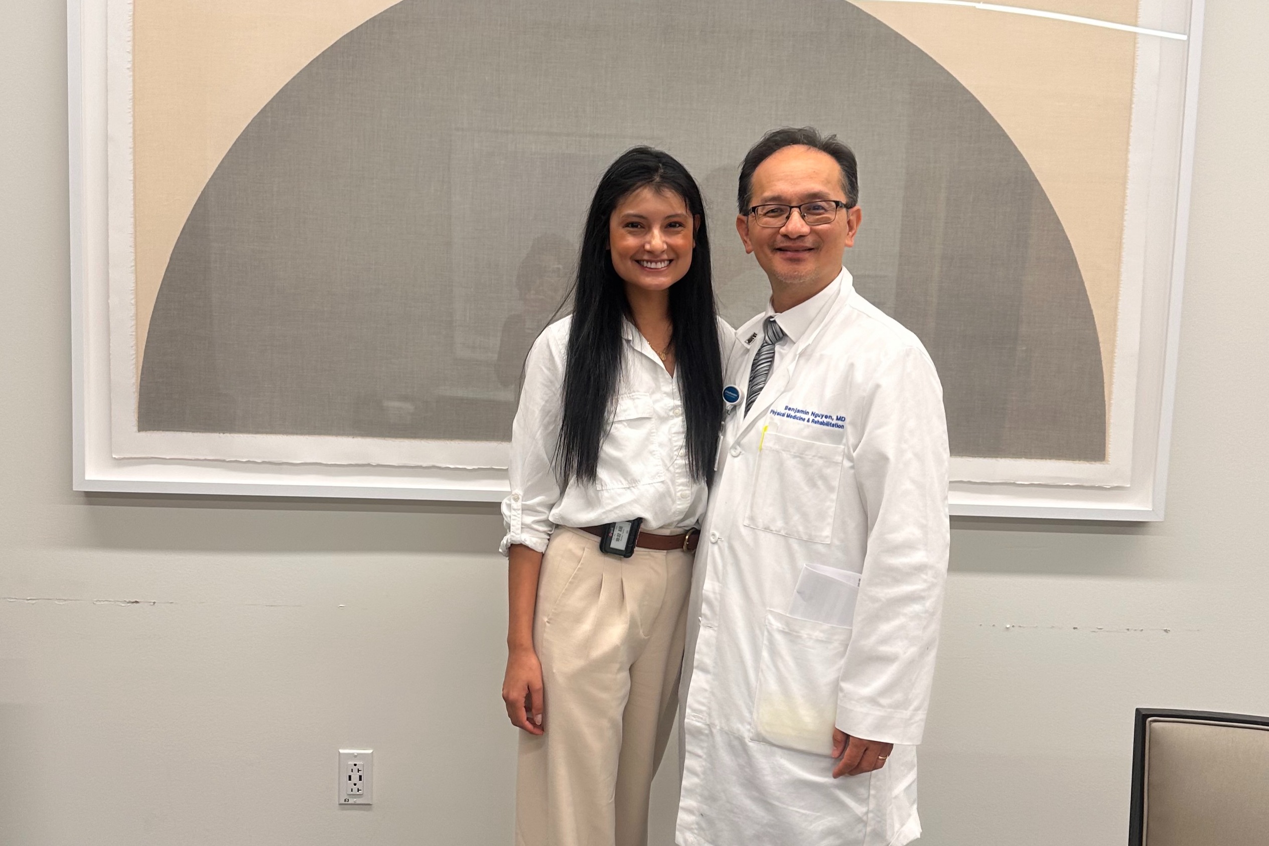 Dr. Sanchez with Dr. Nguyen