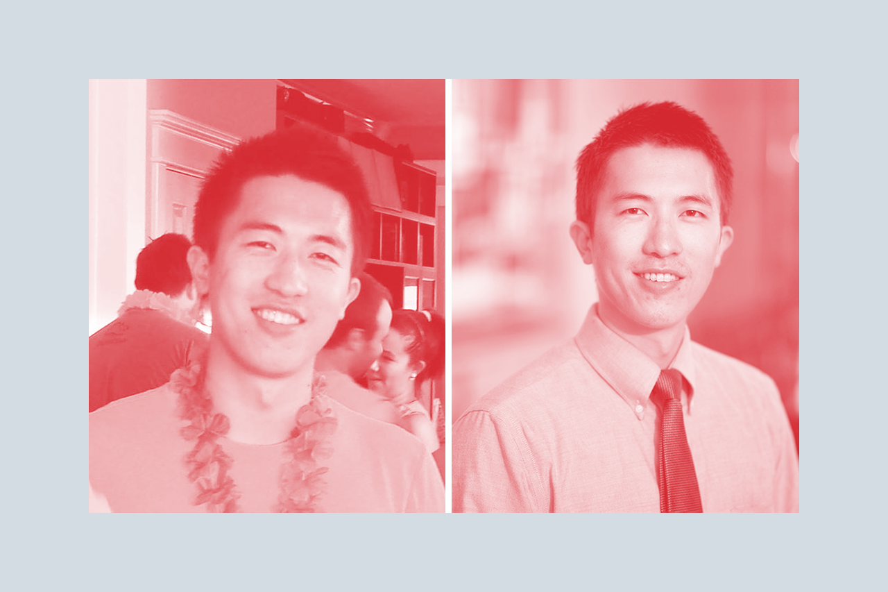 Photo by Baylor College of Medicine. Ren as a student (left) and today (right).